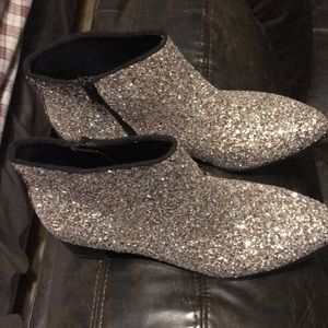 Glitter boots 1inch heels